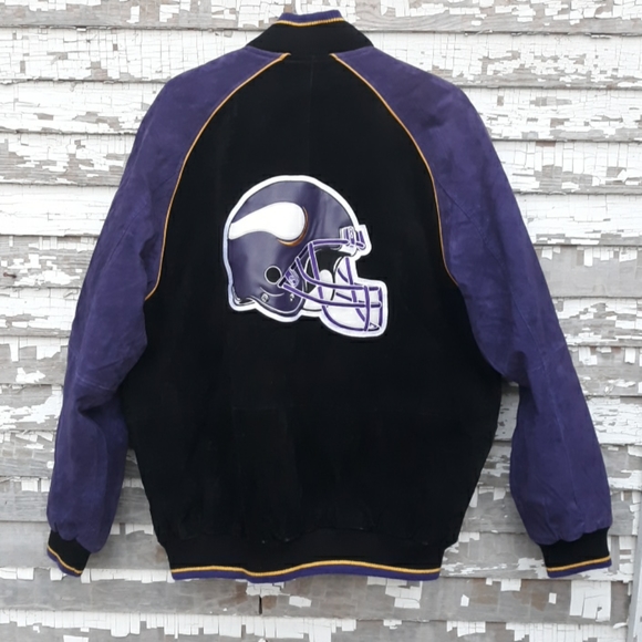 NFL Other - NFL Minnesota Vikings suede leather coat